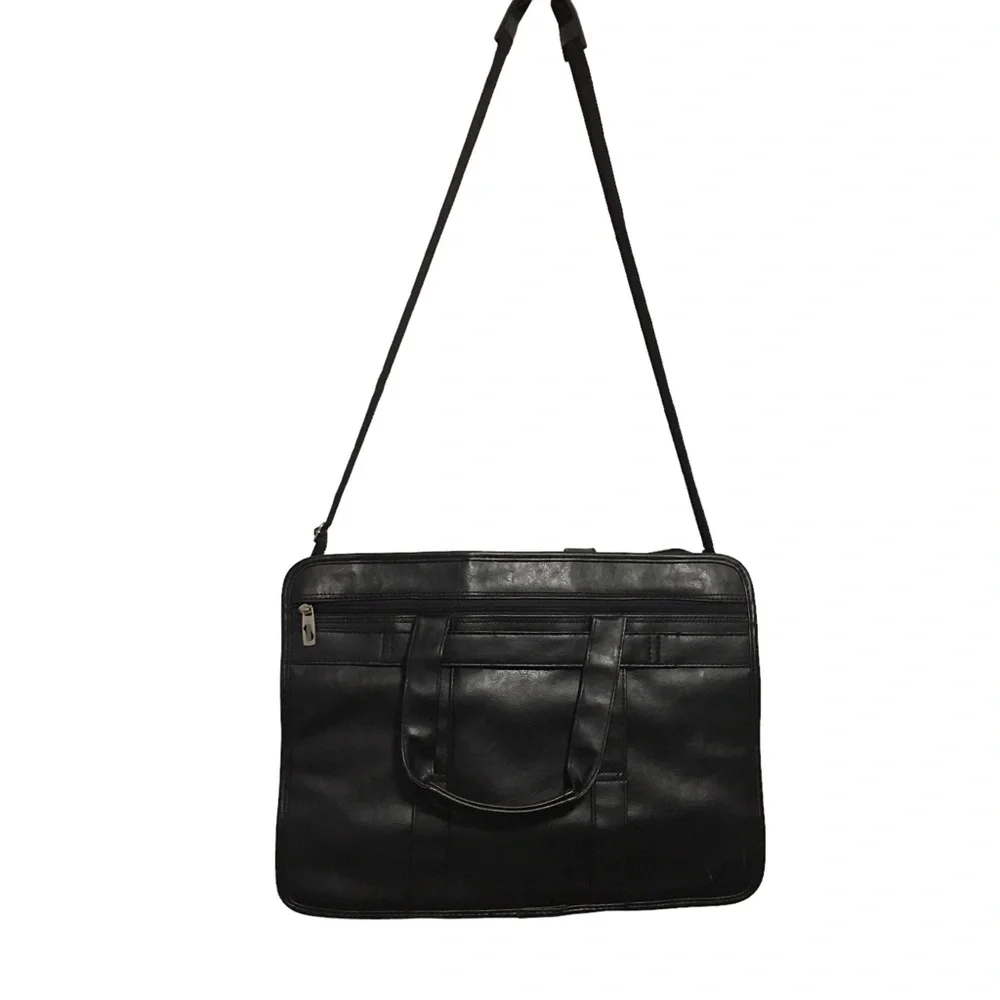 American Tourister Portfolio Laptop Carry on Organizer Briefcase Bag Bla…